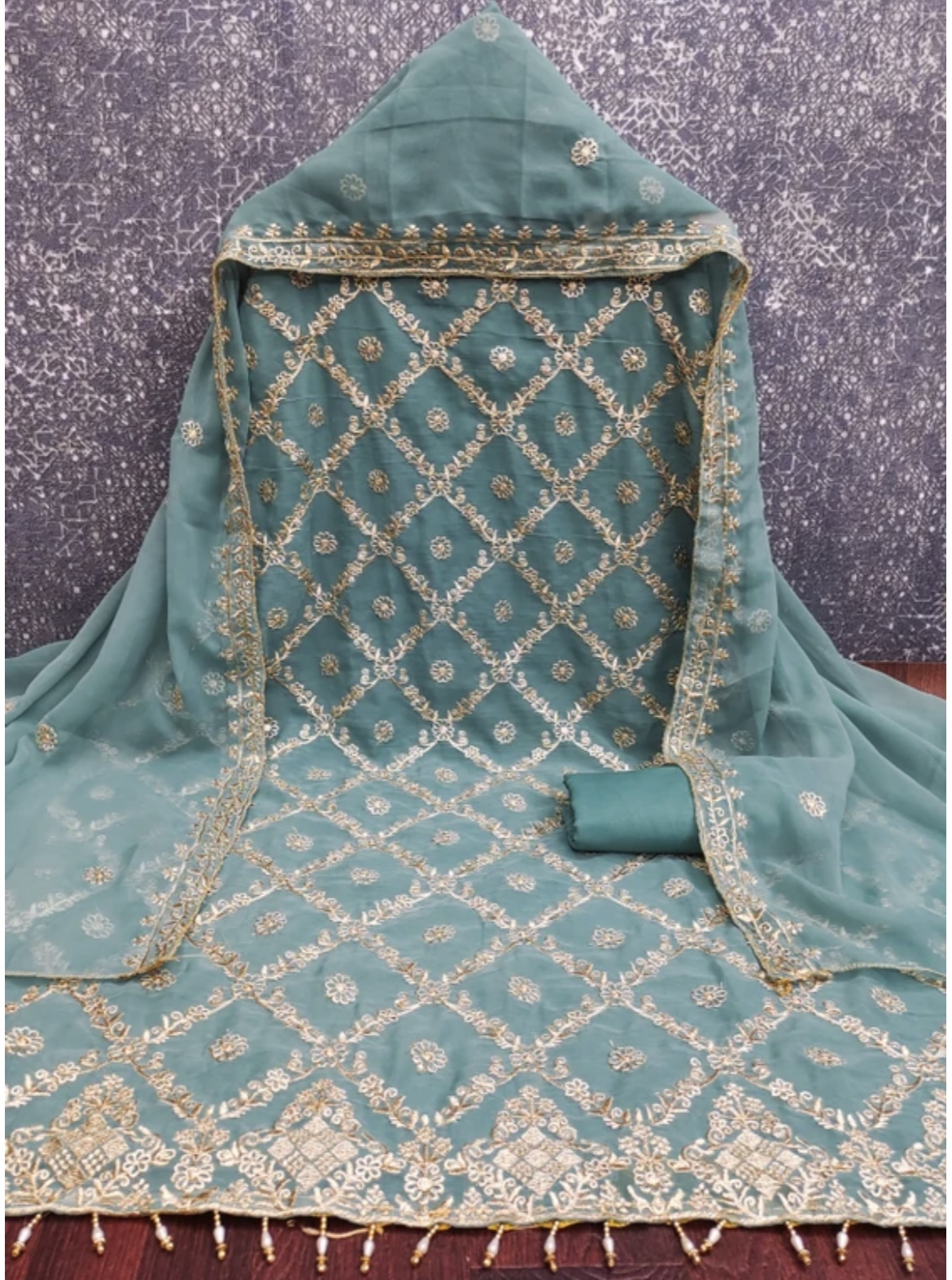 Unstitched Georgette Salwar Suit Material